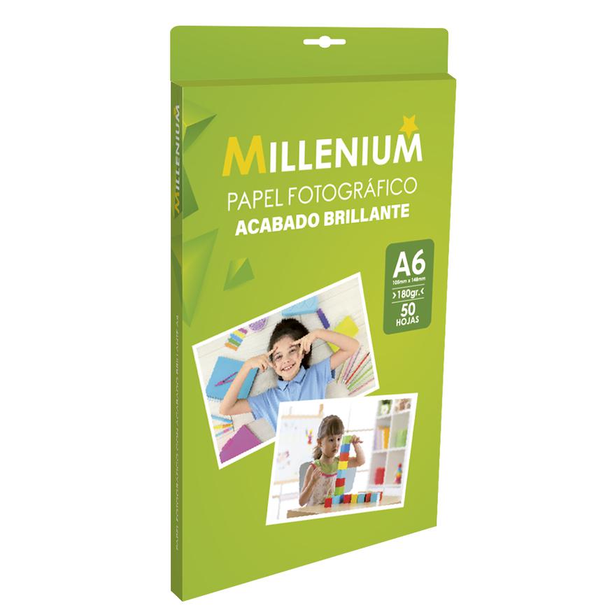 PAPEL FOTOGRAFICO BRILLANTE JUMBO 10X15 100 UNIDADES 180GR