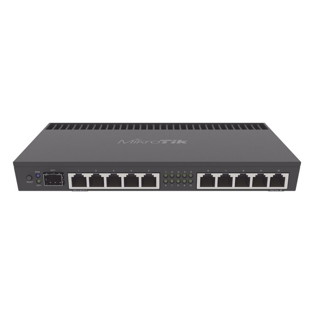 RouterBoard, CPU 4 Núcleos, 10 Puertos Gigabit Ethernet, 1 puerto SFP+