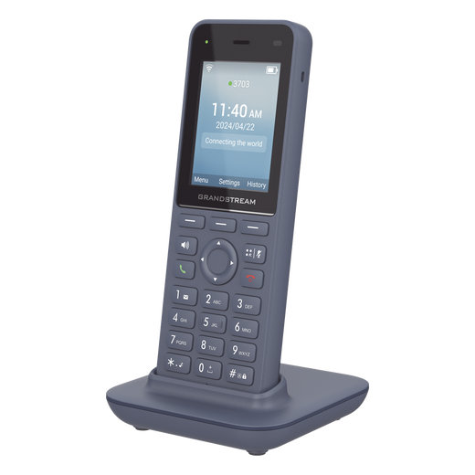 Teléfono IP inalámbrico Wi-Fi, Portátil, 3 cuentas SIP, 3 líneas, Voz HD, Bluetooth integrado, Puerto USB tipo C