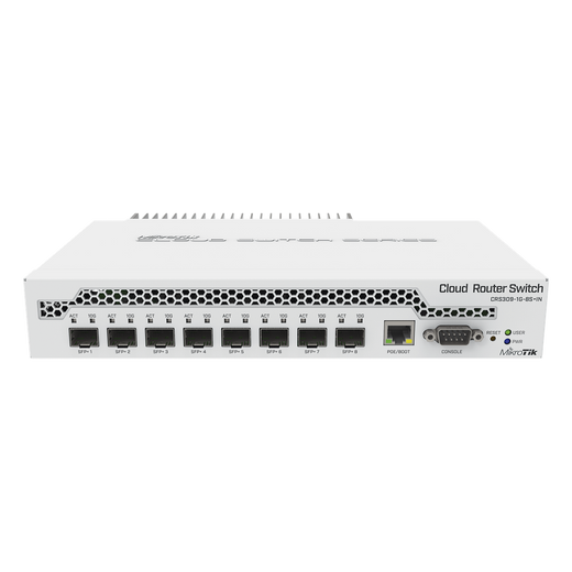 Switch administrable Sistema Operativo Dual, puerto 1G Rj45, 8 puertos 10G SFP+ para Escritorio
