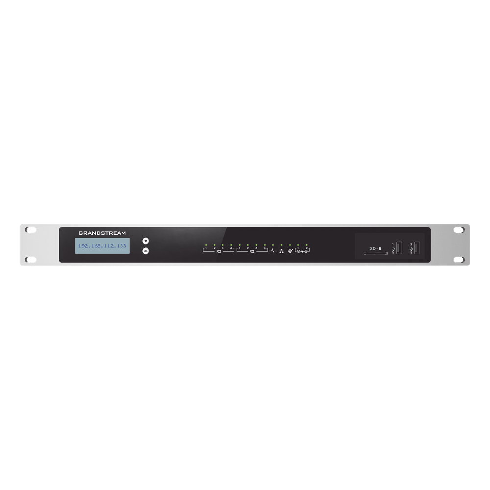 Conmutador IP-PBX para hasta 2000 usuarios y 300 llamadas simultaneas, 4FXS, para solución de comunicaciones unificadas