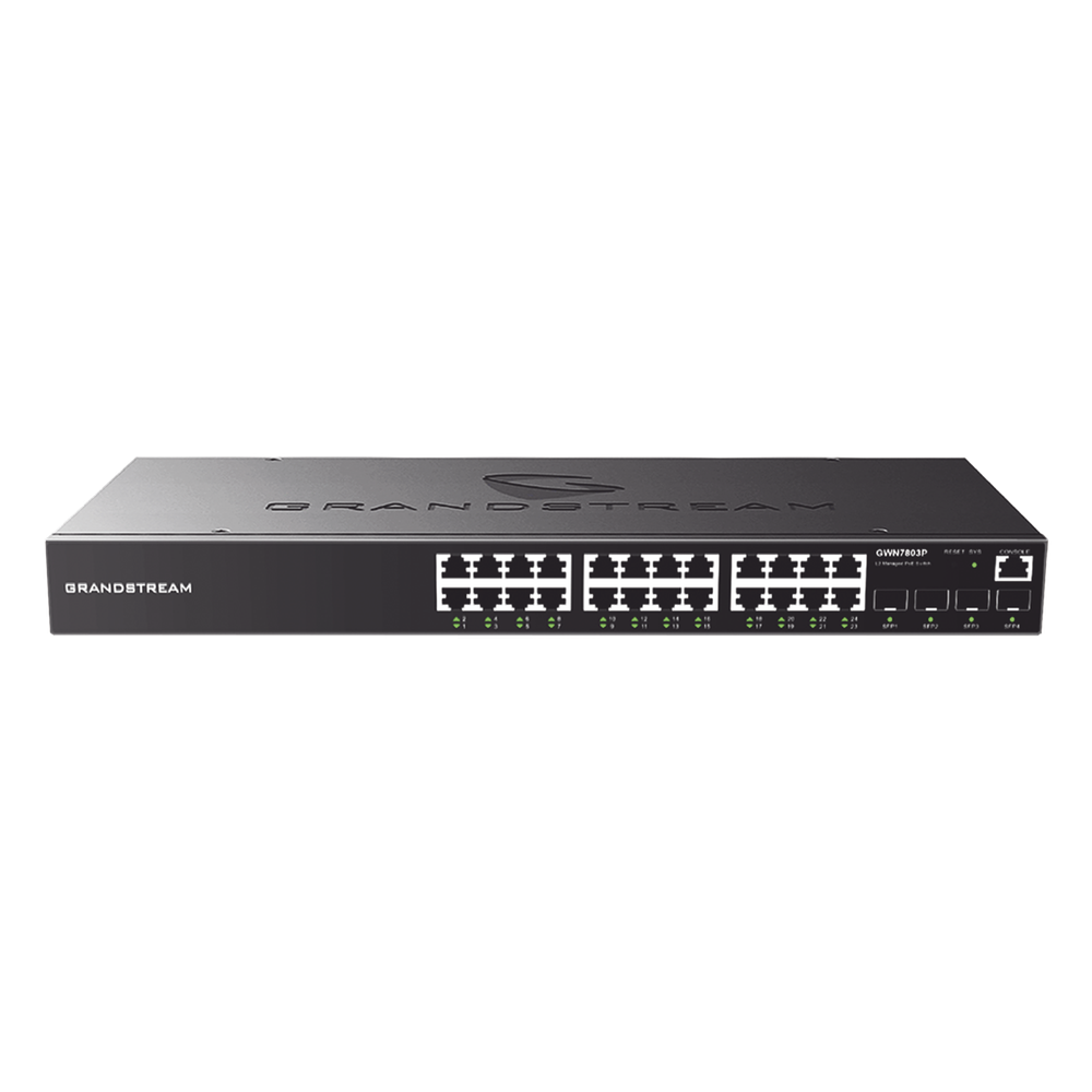 Switch PoE+ Administrable / 24 Puertos 10/100/360W PoE Total / Montable en Rack