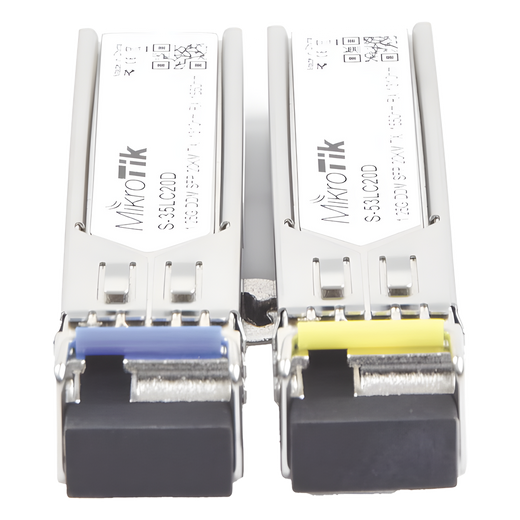 Transceptores MiniGbic SFP 1.25G LC WDM para fibra Mono Modo 20 Kms