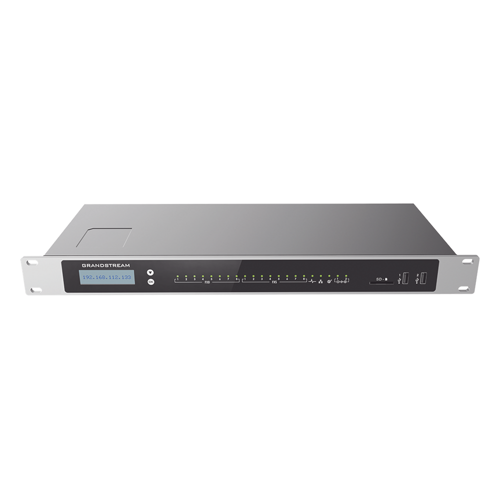 Conmutador IP-PBX para hasta 1500 usuarios y 200 llamadas simultaneas, 8FXS, solución para PyMEs
