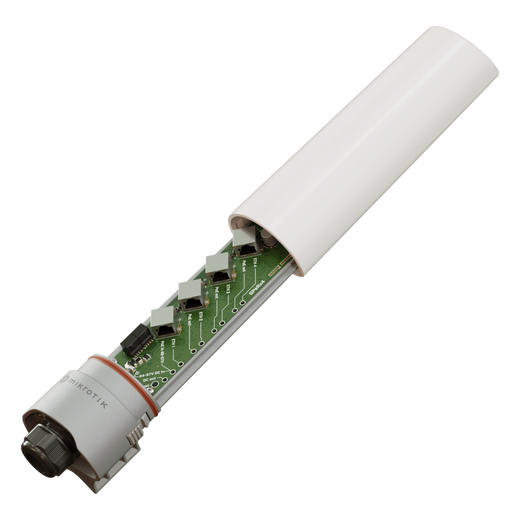 (GPeRx4) Extensor PoE Administrable SwOS para Exterior/ PoE IN 90 Watts / Puertos Aislados