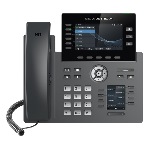 Teléfono IP Wi-Fi, Grado Operador, pantalla a color 4.3", PoE, IPV4/IPV6 con gestión en la nube GDMS