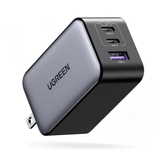 CARGADOR GAN - 65 W - FAST CHARGER - 2 USB C+ 1 USB A