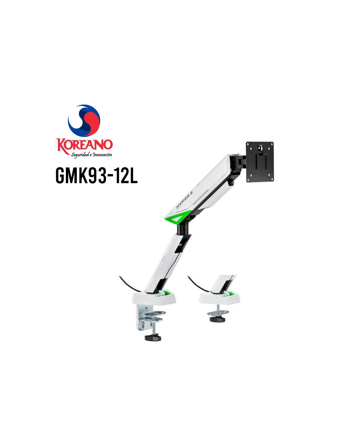 BRAZO DE MONITOR MECÁNICO DE RESORTE RESISTENTE DE UNA SOLA PANTALLA DE 17 A 45