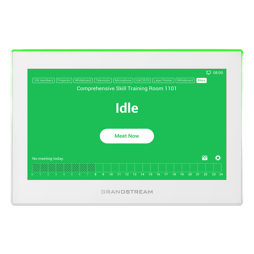 Estación de Intercomunicación SIP con Wi-Fi 6, Bluetooth y Control Total para Agendamiento de Salas (Color Blanco)