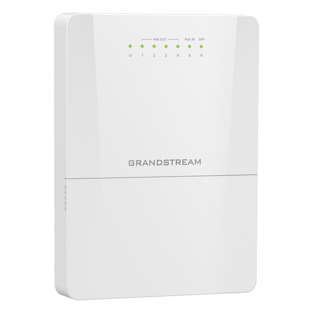 Switch PoE Lite administrable para exteriores de 6 puertos / Clasificación IP66 a prueba de polvo y agua