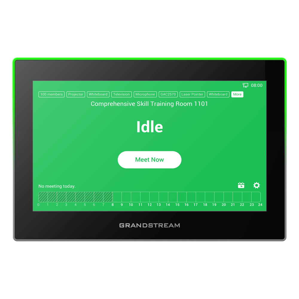 Estación de Intercomunicación SIP con Wi-Fi 6, Bluetooth y Control Total para Agendamiento de Salas (Color Negro)