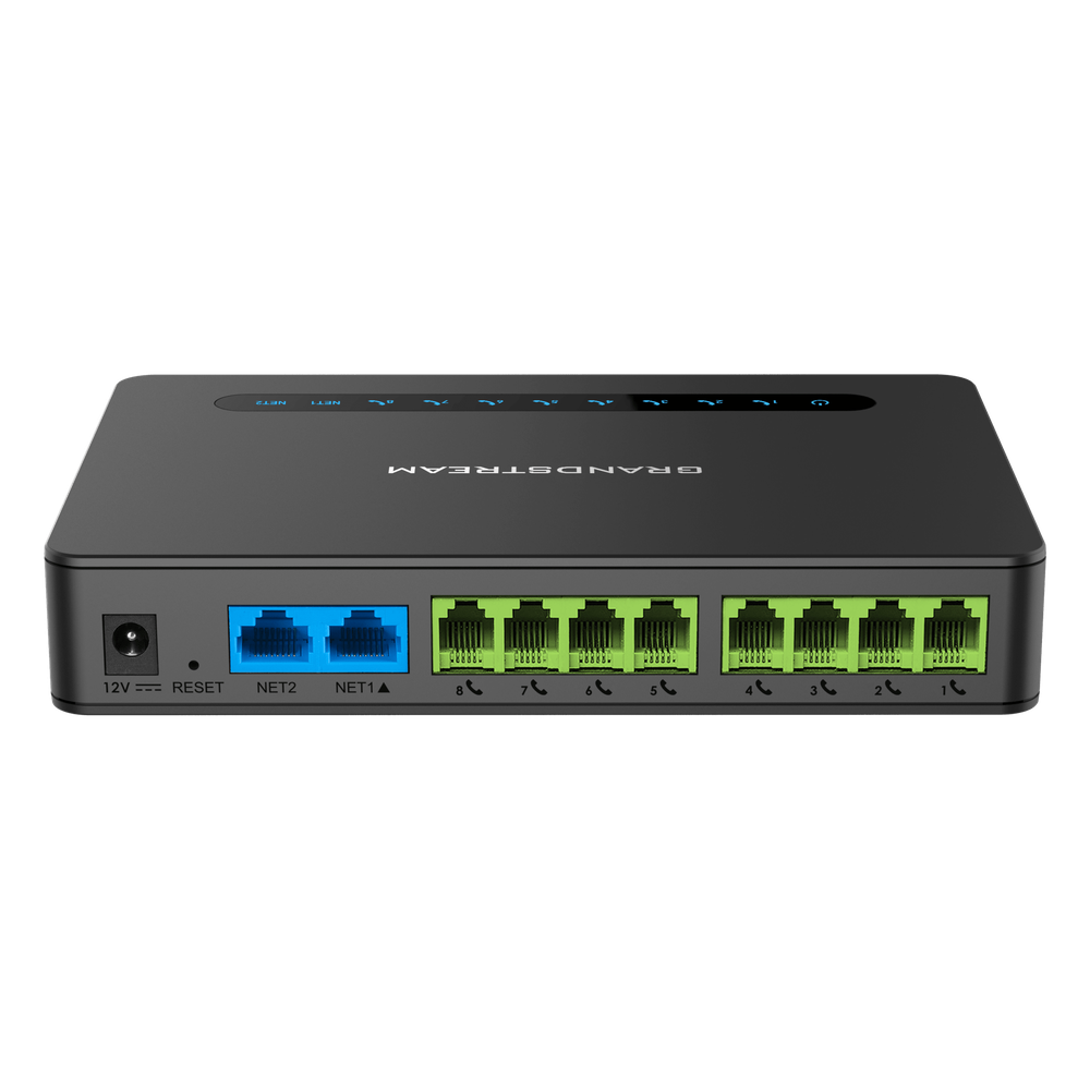 Gateway 8 Puertos FXS con Router NAT Gigabit / Conferencia de Voz 3 Participantes / Calidad de Voz HD