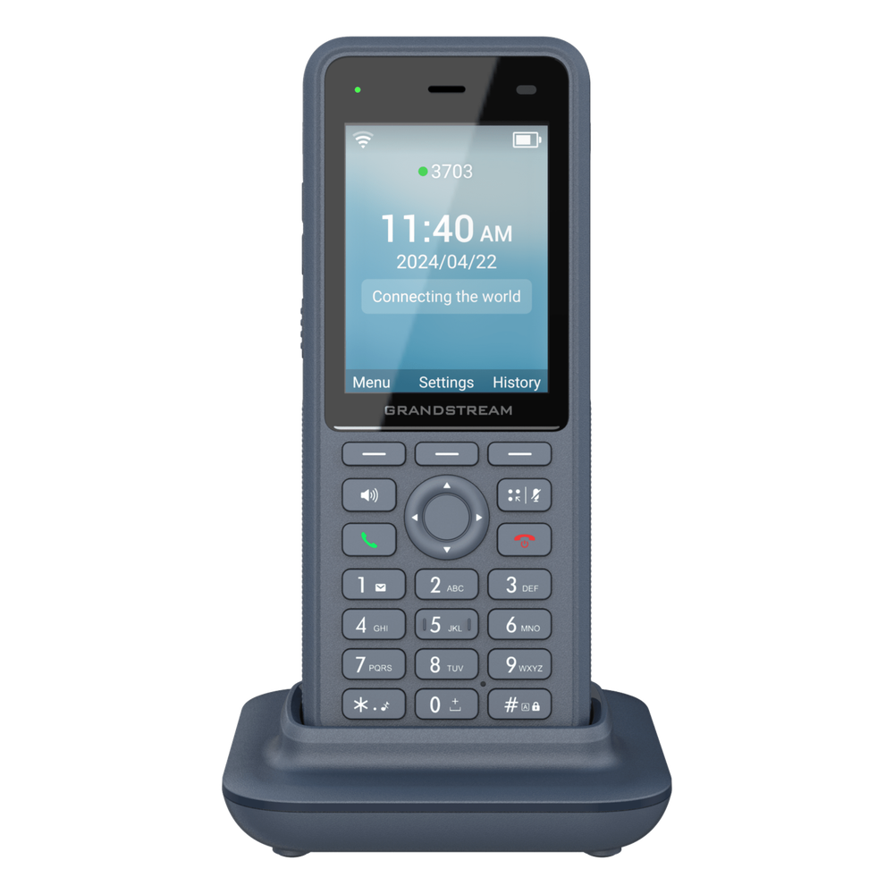 Teléfono IP Wi-Fi Inalámbrico WP836 / Wi-Fi 6 / Batería 3000 mAh/ Compatibilidad con Códec Opus HD