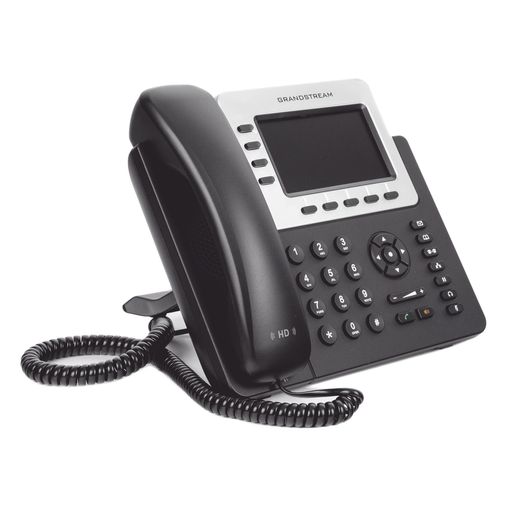 Teléfono IP Empresarial para 4 líneas. Puede agregar hasta 160 BLF con cuatro GXP2200EXT