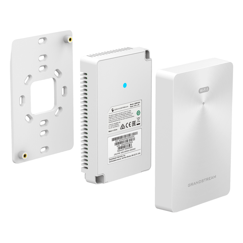 Punto de acceso Wi-Fi 6 802.11ax de pared, Throughput inalámbrico de 3 Gbps y 4 puertos Gigabit cableados