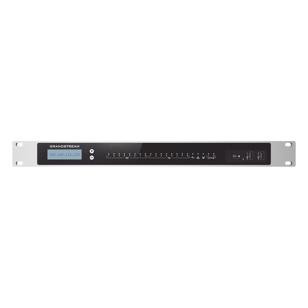 Conmutador IP-PBX para hasta 3000 usuarios y 450 llamadas simultaneas, 8FXS, para solución de comunicaciones unificadas