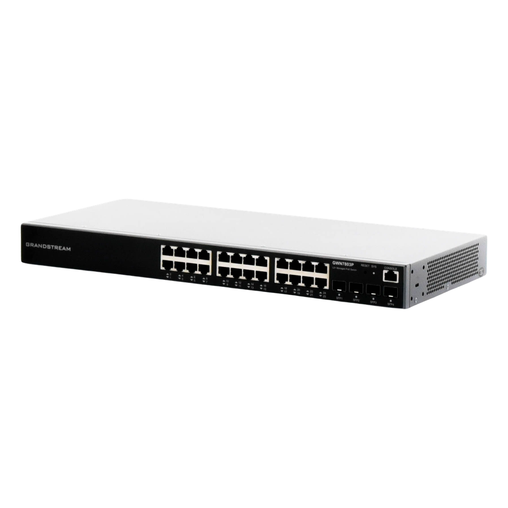Switch PoE+ Administrable / 24 Puertos 10/100/360W PoE Total / Montable en Rack