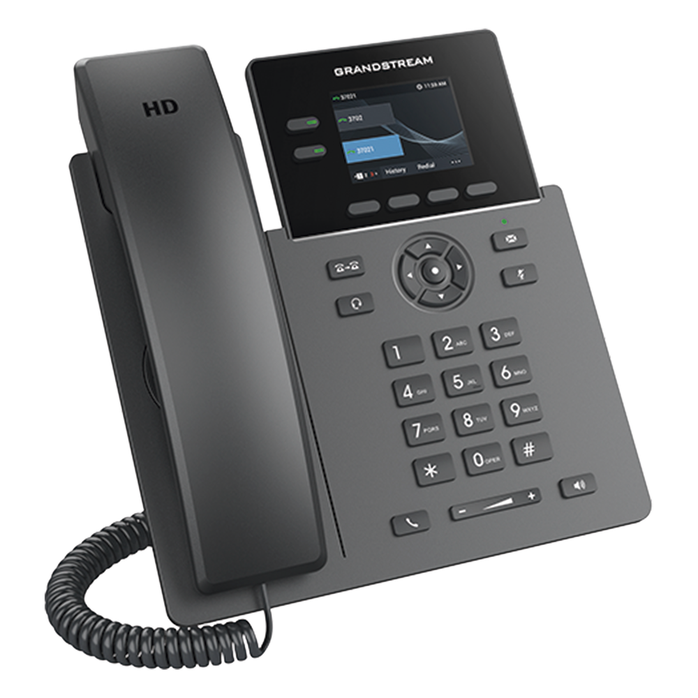 TELÉFONO IP POE GRADO OPERADOR DE 2 LÍNEAS / PANTALLA LCD TFT 2.4 PULGADAS COLOR / CONFERENCIAS DE AUDIO 5 VÍAS