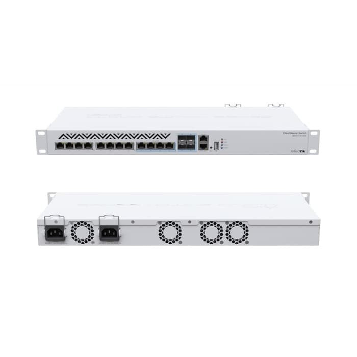 Cloud Router Switch 8 Puertos 10G RJ45, 4 compartidos RJ45/SFP+