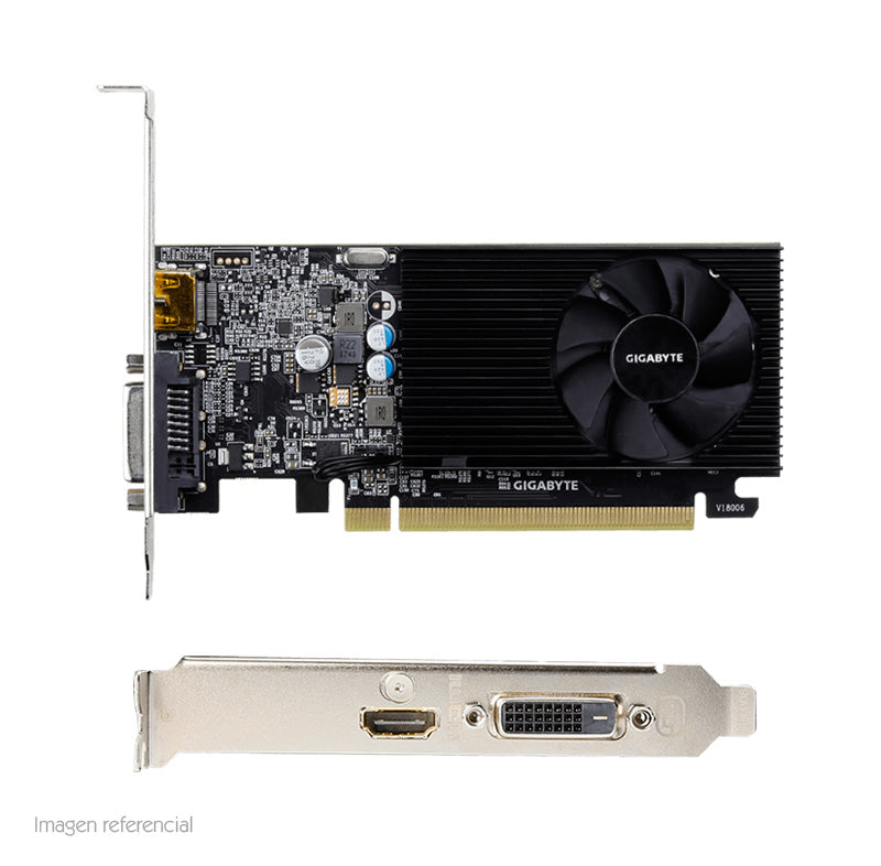 Tarjeta De Video Gigabyte Nvidia Geforce Gt 1030,2Gb Ddr4 64-Bit, Low Profile.