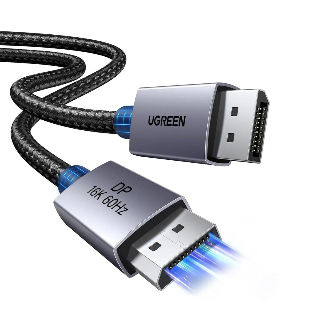 UGREEN DISPLAYPORT 16K CABLE MALE TO MALE ALUMINUM ALLOY SHELL 1M