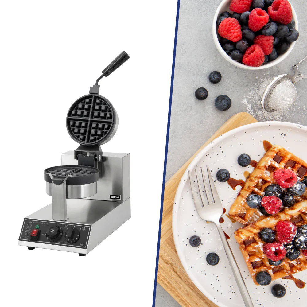 Wafflera Industrial Desayunos Para Negocio 1 Disco Ilumi