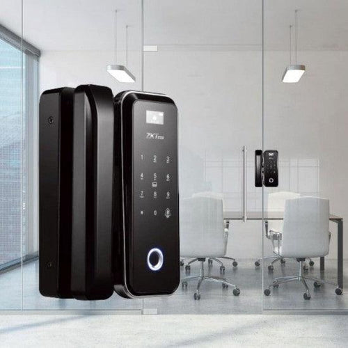 ZKTECO GL300W/R Cerradura Inteligente WIFI Derecho con Lector de Huella, Tarjeta MIFARE, PIN